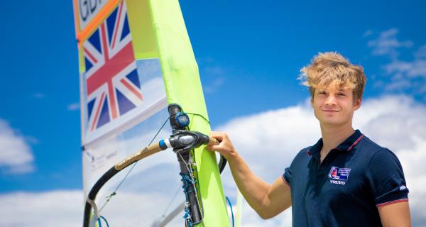 Great Britain's RS:X Windsurfer Andy Brown